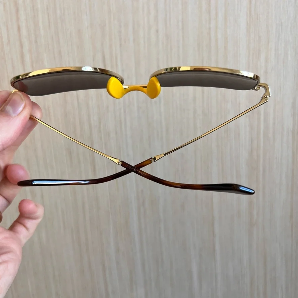 Gucci Gold and Yellow Sunglasses GG0743S - Picture 3 of 8